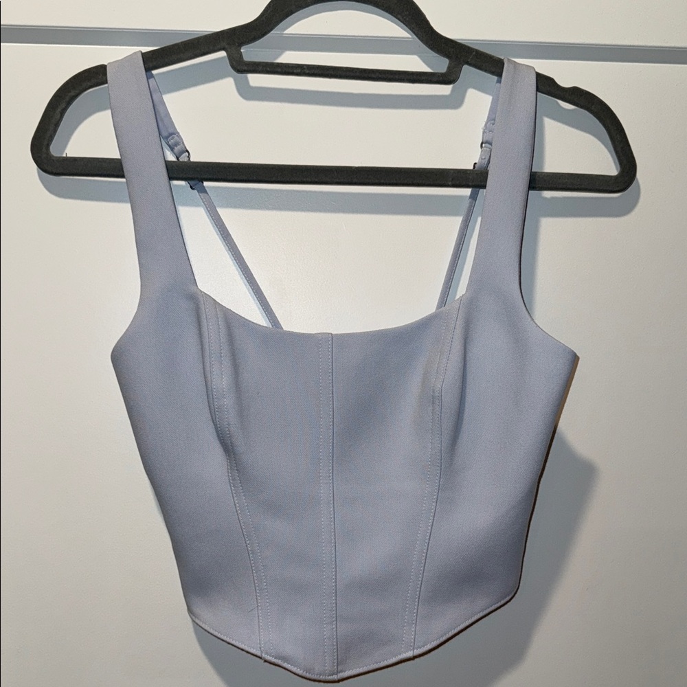 Elegant Baby blue Women's Corset Top